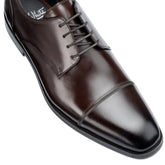 John White Mens Brown Broad Derby Shoes